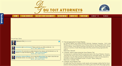 Desktop Screenshot of dutoitattorneys.com